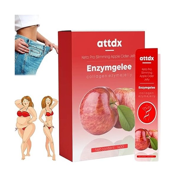 ATTDX ProSlimming AppleCider Jelly, ATTDX Proslimming Jelly, Booster De Métabolisme Et Coupe-faim, Gelée Amincissante Brûle-g