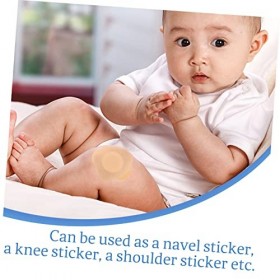 Garneck 200 Pièces Nombril Autocollants Point DAcupuncture Creux Nombril Patch Cordon Ombilical Patch Abdomen Patch Nombril 