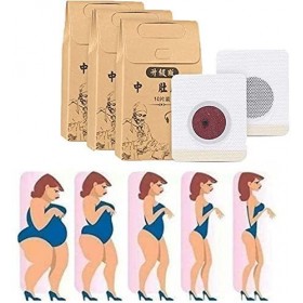 60pcs patch magnétique pour nombril régime amincissant tampons de désintoxication, patch amincissant parfait de désintoxicati