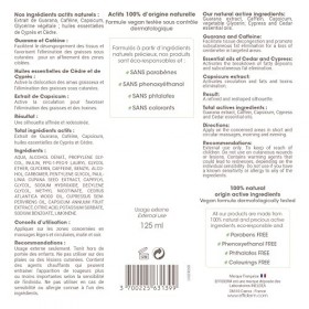 EFFIDERM - Gel Amincissant Chauffant - Affine la Silhouette - Combat les graisses : Ventre + Bras + Fesses - À lextrait de G