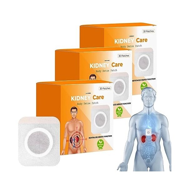 cretopwin ATTDX KidneyCare Body Detox Patch, revitalise Les Fonctions rénales, améliore la santé du Corps Ocerall, favorise l