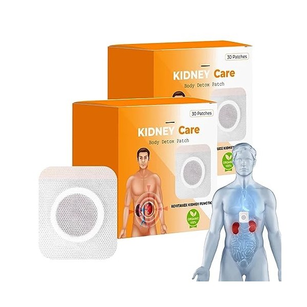 cretopwin ATTDX KidneyCare Body Detox Patch, revitalise Les Fonctions rénales, améliore la santé du Corps Ocerall, favorise l