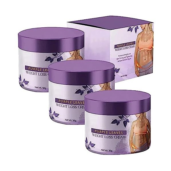 EXQST Crème Minceur Feuille Violette, Crème Brûleur de Graisse Corps et Cuir Chevelu pour Homme et Femme, Brûleur de Graisse 