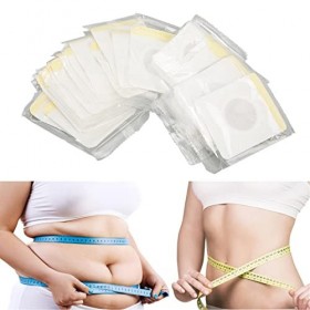 Lot de 30 Patchs Amincissants pour le Nombril à Base de Plantes Naturelles, Anti-cellulite, Perte de Poids, Combustion des Gr