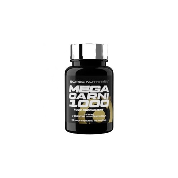 Scitec Nutrition | Mega Carni 1000 60 Caps | Brûleurs de Graisse | Elimine les graisses