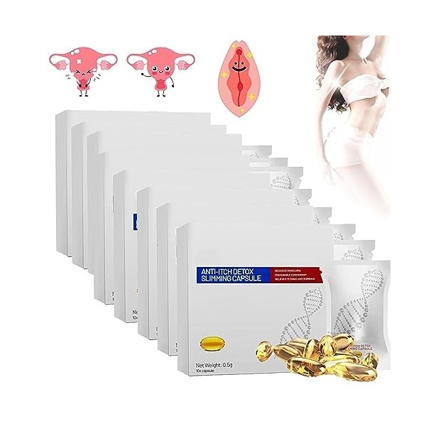 Slimfusetm Anti Itch Detox Slimming Capsule, SLIMFUSE Anti Itch Detox Slimming Capsule Suppository, Soothe&Slim Instant Anti 