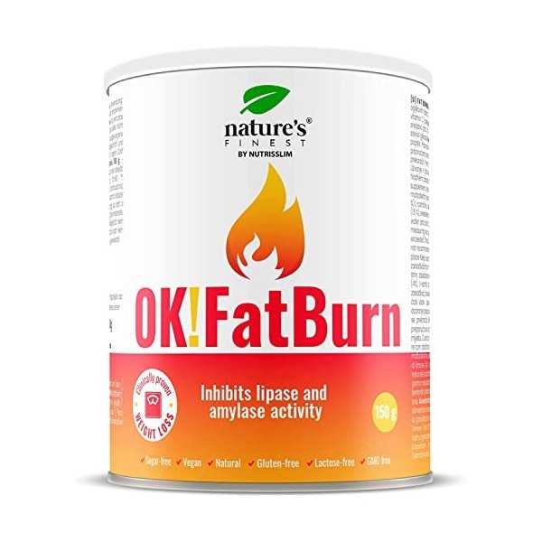 Natures Finest OK!FatBurn | Une solution efficace pour bloquer les graisses et les glucides, ce qui vous permet de perdre du