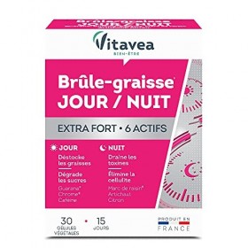 Vitavea - Programme Minceur et Beauté de la peau - Lot de 3 compléments alimentaires - Brûle graisse Jour/Nuit + Amincissant 