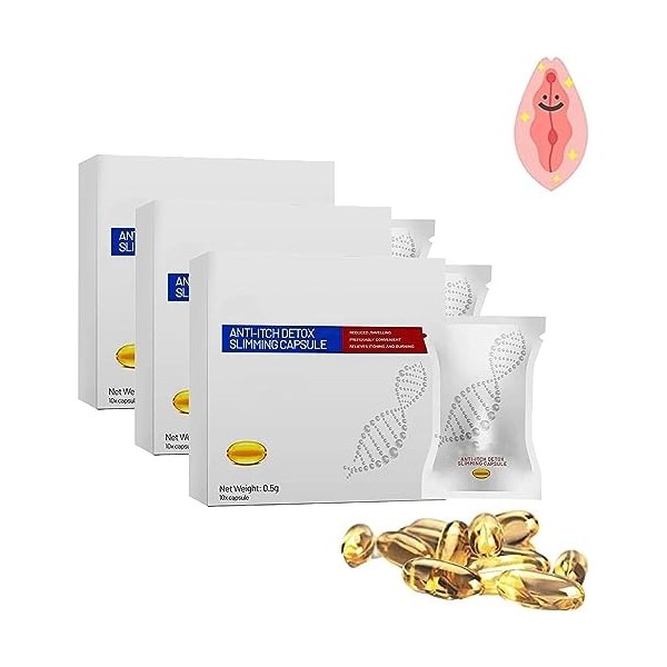 3Box Slimfusetm Capsule Minceur Détox Anti-Démangeaisons,Soothe&Slim Instant Anti-Itch Detox Produits amincissants,Revenir à 