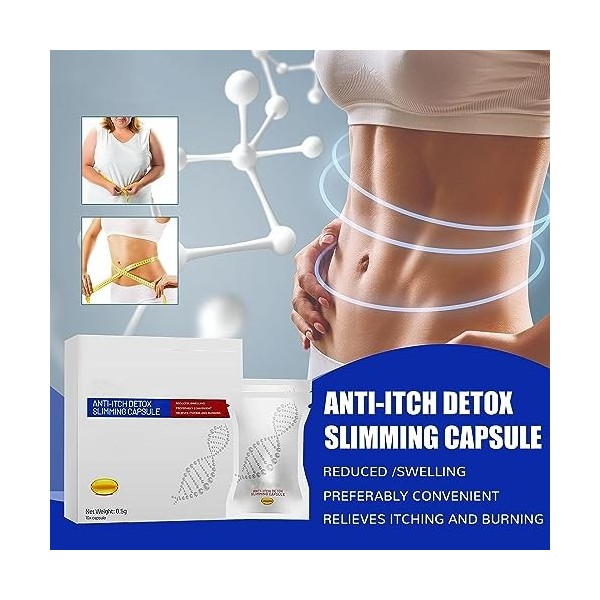 3Box Slimfusetm Capsule Minceur Détox Anti-Démangeaisons,Soothe&Slim Instant Anti-Itch Detox Produits amincissants,Revenir à 