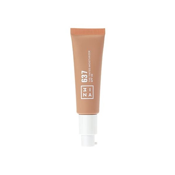 3INA MAKEUP - The Tinted Moisturizer SPF30 622 - BB Crème Sable Foncé - Fond de Teint avec Acide Hyaluronique et Crème Solair