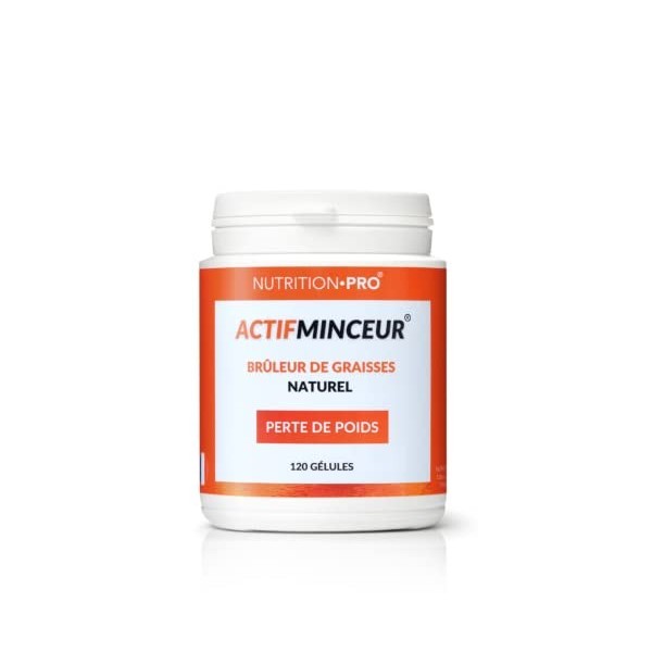 Actifminceur® - 120 gélules | Brûleur de graisses | Perte de poids | 100% naturel | Fabriqué en France | Nutrition pro