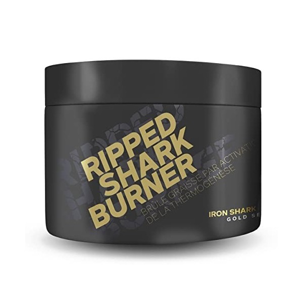 RIPPED SHARK BURNER Ironshark Nutrition, brûleur de graisses, activation de la thermogénèse, GOLD SERIES 120 capsules 