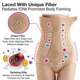 fefelike IONSTECH Unique Fiber Restoration Shaper, Pantalon Infrarouge Lointain Négatif Oxygène ION Fat Burning Tummy Control