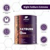 Natures Finest Night FatBurn Extrême | Supplément de perte de poids avec formule 4en1 | Brûleur de graisse éprouvé avec Moro