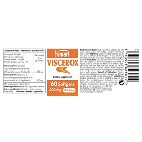 Supersmart - Viscerox 100 mg - Racine de Réglisse Standardisée à 30% de Polyphénols et 3% de Glabidrine - Bruleur de Graisses
