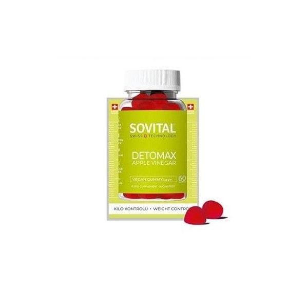 SOVITAL Detomax Detox Slimming Weight Control Diet Vegan Gummy Swiss Patented