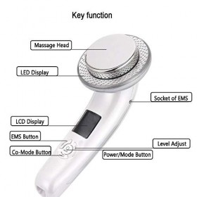 Machine de perte de graisse et de poids 6 en 1 de massage minceur de la peau, 5 modes EMS réglables, 6 couleurs pour pénétrer