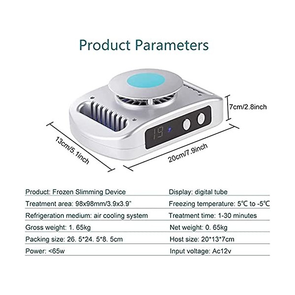 Cryolipolysis fat freezer portable cryolipolysis Removal Burner pour la perte de poids tumeurs, bras, cuisses, mollets, machi