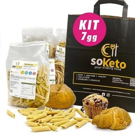 Pack 7 jours de régime cétogène: Pâtes Keto, Pain Keto, Gâteaux Keto, du petit déjeuner au dîner collations inclus