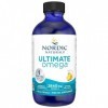 Nordic Naturals, Ultimate Omega, 2840mg Omega-3, Huile de Poisson avec EPA et DHA, Goût Citron, 119ml, Testé en Laboratoire, 