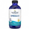 Nordic Naturals, Omega-3, 1560mg Omega-3, Huile de Poisson avec EPA et DHA, 237ml, Goût Citron, Testé en Laboratoire, Sans So