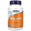 Now Foods, DHA-1000 Fish Oil, avec 1000mg DHA par Capsule, Haute Dosé, 90 Capsules molles, Testé en Laboratoire, Sans Gluten,