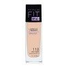 Maybelline New York Make Up Fit Me! Fond de teint SPF18 pour peaux sans défaut Tous types de peau N°118 Beige clair 30 ml