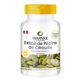 Pépins de Citrouille - Extrait - 100 gélules - Végan - Avec vitamine E | Warnke Vitalstoffe