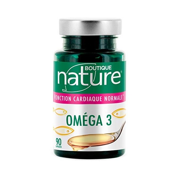 Boutique Nature - Complément Alimentaire - Oméga 3 - 90 Capsules Marines - Protège et conserve votre vitalité