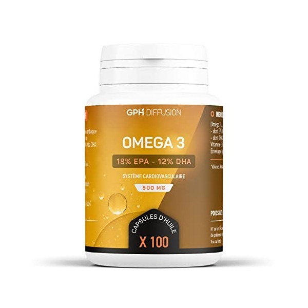 Oméga-3 et Vitamine E naturelle - 505 mg - 100 capsules marines