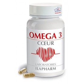 Laboratoires Ilapharm - OMEGA 3 - Coeur - Cardiovasculaire - Flacon de 60 capsules