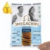 OmegaChips Graines de lin Gourmet Herbes – Snack sain avec oméga-3, parfait pour les amateurs de sport et les amateurs de san