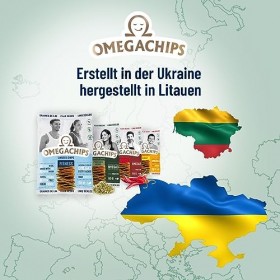 OmegaChips Graines de lin Gourmet Herbes – Snack sain avec oméga-3, parfait pour les amateurs de sport et les amateurs de san