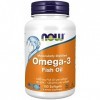 Now Foods, Molecularly Distilled Omega-3 Omega-3 Distillé Moléculairement , avec EPA et DHA, Haute Dosé, 100 Capsules molles