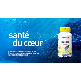 LongLife® EPA&DHA Original | 3000mg huile de poisson sauvage | Omega 3 990mg | 540mg EPA e 360mg DHA | Pureté et désodorisé |