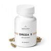 CHEERS - Oméga 3, 90 Capsules, Huile de Poisson à Haute Résistance Contient 550 mg dEPA et de DHA par Capsule, des Vitamines