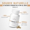 CHEERS - Oméga 3, 90 Capsules, Huile de Poisson à Haute Résistance Contient 550 mg dEPA et de DHA par Capsule, des Vitamines