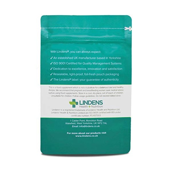 Lindens Huile de poisson oméga 3, 1 000 mg en gélules | 90 Lot | 1050mg d’acide gras oméga 3 DHA & EPA pour 2 capsules. Contr