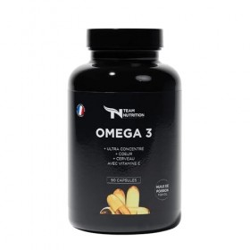 Team Nutrition Oméga 3 - Huile de Poisson Riche en EPA & DHA - Coeur, Système Nerveux et Anti-inflammatoire - Pour Sportifs e