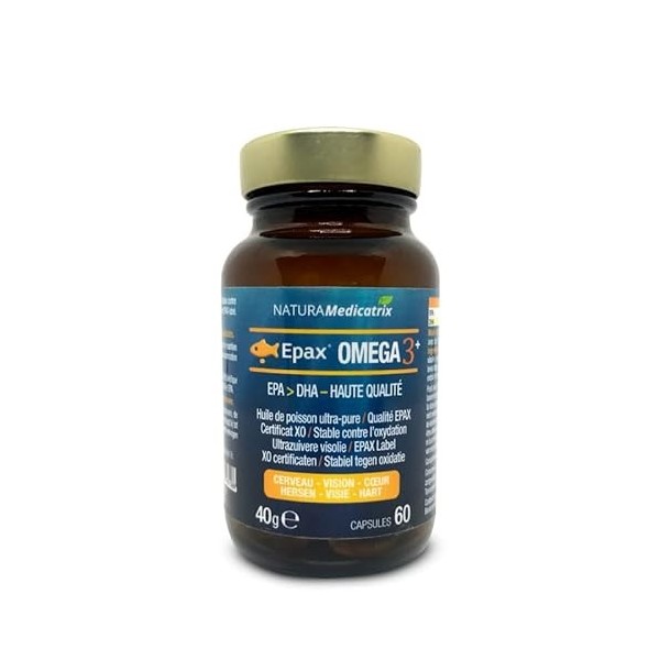 Huile de poisson 100 % naturel Omega 3 + Epax® 1000 mg / sakifo