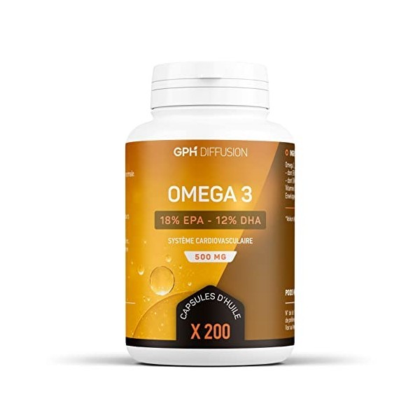 Oméga 3-500 mg - 200 capsules