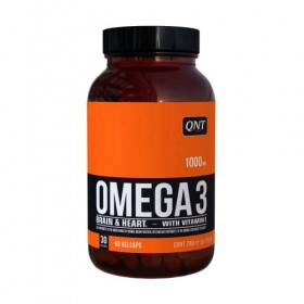 QNT Omega 3, huile de poissons sauvages, riche en EPA, DHA et Vit. E, aide à la prévention des maladies cardiovasculaires, st