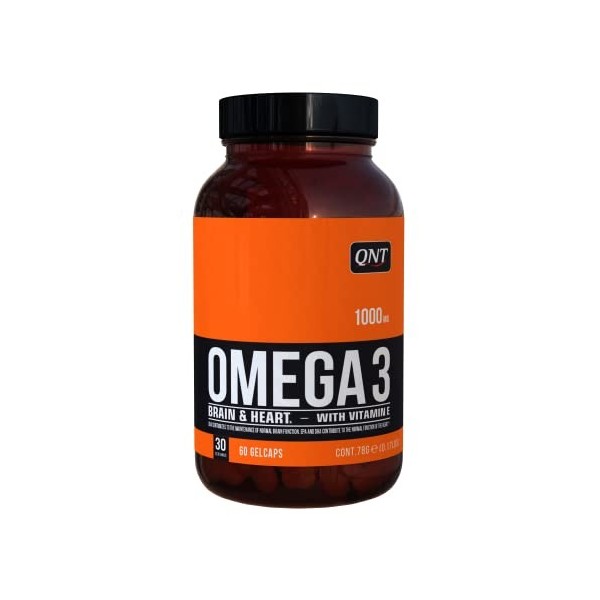 QNT Omega 3, huile de poissons sauvages, riche en EPA, DHA et Vit. E, aide à la prévention des maladies cardiovasculaires, st