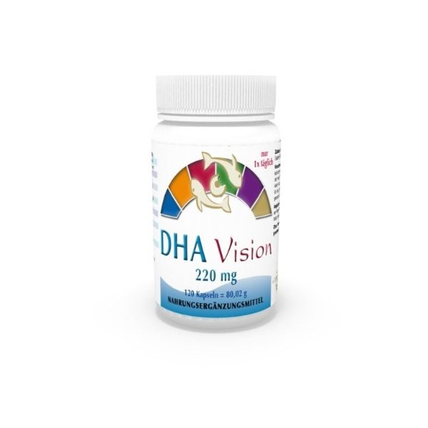 Vita World DHA Vision 220mg Omega-3 120 Capsules Made in Germany