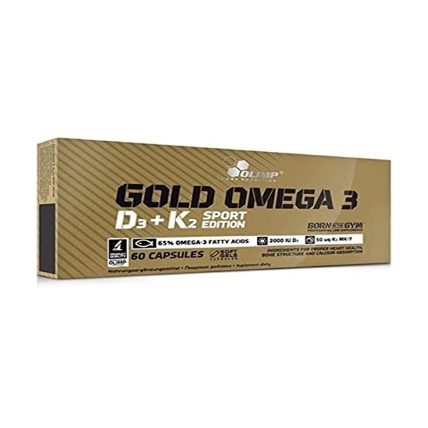 Olimp Sport Nutrition Gold Omega 3 D3+K2 Sport Edition