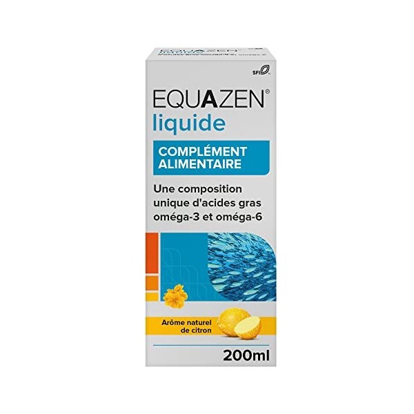 EQUAZEN Enfant | Liquide | Supplément Oméga 3 et 6 | Soutient la Fonction Cérébrale | Convient Aux Enfants de 3 Ans et Plus J