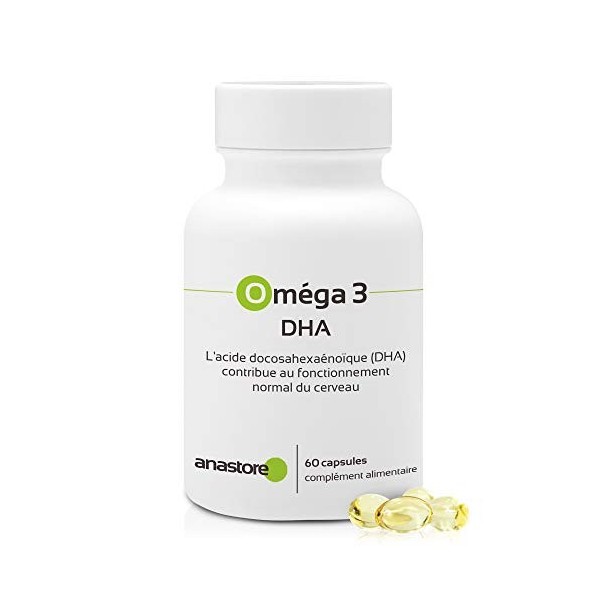 OMÉGA 3 - DHA * 511 mg / 60 capsules * Cerveau, Vision