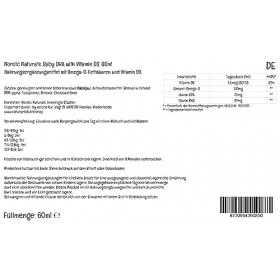 Nordic Naturals, Baby-DHA with Vitamin D3, 1050mg dOméga-3 dHuile de Foie de Morue, avec EPA et DHA, 60ml, Testé en Laborat