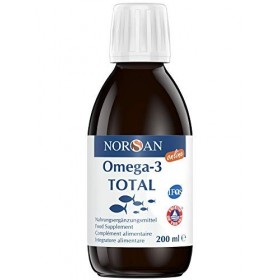 NORSAN Premium huile de poisson omega 3 Total Nature hautement dosé 200 ml / 2.000mg d’ omega 3 dose journalière/fish oil ome